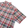 画像4: SERO（セロ）Short Sleeve Pullover B.D Shirt（ショートスリーブプルオーバーボタンダウンシャツ）Madras Check/Red（レッド） (4)