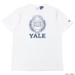 画像2: Champion（チャンピオン）T1011 US Print T-Shirt（ティーテンイレブンUSプリントTシャツ）"YALE"/White（ホワイト）・Navy（ネイビー）Made in USA (2)