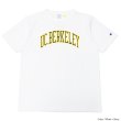 画像2: Champion（チャンピオン）T1011 US Print T-Shirt（ティーテンイレブンUSプリントTシャツ）"UC.BERKELEY"/White×Navy（ホワイト×ネイビー）・Navy（ネイビー）Made in USA (2)