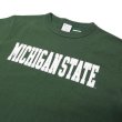 画像7: Champion（チャンピオン）T1011 US Print T-Shirt（ティーテンイレブンUSプリントTシャツ）"MICHIGAN STATE"/White×Green（ホワイト×グリーン）・Moss Green（モスグリーン）Made in USA (7)