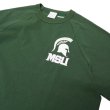 画像4: Champion（チャンピオン）T1011 Raglan Short Sleeve T-Shirt（ティーテンイレブンラグランショートスリーブTシャツ）"MICHIGAN STATE"/Moss Green（モスグリーン）Made in USA※Lサイズのみ (4)