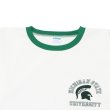 画像3: Champion（チャンピオン）PLEBE Short Sleeve Ringer T-Shirt（プレーブショートスリーブリンガーTシャツ）"MICHIGAN STATE"/Kelly Green（ケリーグリーン）TRUE TO ARCHIVES (3)