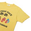 画像8: free rage（フリーレイジ）リサイクルコットンプリントTee"FUNNY FACE"/White（ホワイト）・Yellow（イエロー） (8)