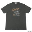 画像4: BARNS OUTFITTERS (バーンズアウトフィッターズ) TSURI-AMI Crew Print T-Shirt (吊り編みクループリントTシャツ)"GOLDEN STATE"/Blue Grey(ブルーグレー)・Black (ブラック) (4)