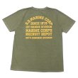 画像2: STUDIO D'ARTISAN（ステュディオ・ダ・ルチザン）USAコットンピグメント加工プリントＴシャツ"S.D.MARINE CORP"/Army Green（アーミーグリーン）※Sサイズのみ (2)