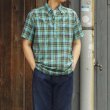 画像8: SERO（セロ）Short Sleeve Pullover B.D Shirt（ショートスリーブプルオーバーボタンダウンシャツ）Madras Check/Blue（ブルー）※サイズ16のみ (8)