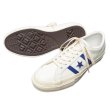 画像4: CONVERSE（コンバース）STAR&BARS（スター&バーズ）US LEATHER/Off White×Blue（オフホワイト×ブルー） (4)