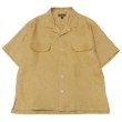 画像1: Nigel Cabourn（ナイジェル・ケーボン）OPEN COLLAR SHIRT（オープンカラーシャツ）LINEN TWILL/Beige（ベージュ） (1)