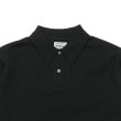 画像3: Yonetomi NEW BASIC（ヨネトミニューベーシック）LIGHT WAVE COTTON KNIT POLO L/S（ライトウェーブコットンニットポロシャツ・ロングスリーブ）/Black（ブラック） (3)