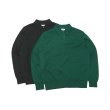 画像7: Yonetomi NEW BASIC（ヨネトミニューベーシック）LIGHT WAVE COTTON KNIT POLO L/S（ライトウェーブコットンニットポロシャツ・ロングスリーブ）/Black（ブラック） (7)