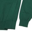 画像5: Yonetomi NEW BASIC（ヨネトミニューベーシック）LIGHT WAVE COTTON KNIT POLO L/S（ライトウェーブコットンニットポロシャツ・ロングスリーブ）/Green（グリーン） (5)