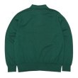 画像2: Yonetomi NEW BASIC（ヨネトミニューベーシック）LIGHT WAVE COTTON KNIT POLO L/S（ライトウェーブコットンニットポロシャツ・ロングスリーブ）/Green（グリーン） (2)