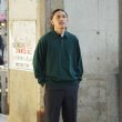 画像8: Yonetomi NEW BASIC（ヨネトミニューベーシック）LIGHT WAVE COTTON KNIT POLO L/S（ライトウェーブコットンニットポロシャツ・ロングスリーブ）/Green（グリーン） (8)