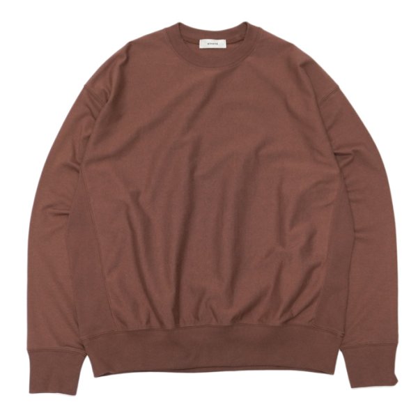 画像1: alvana（アルヴァナ）B.D SWEAT TEE SHIRT（スウェットTシャツ）”空紡”/Red Brown（レッドブラウン） (1)