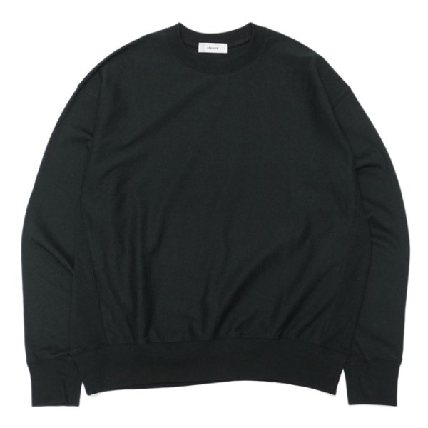 画像1: alvana（アルヴァナ）B.D SWEAT TEE SHIRT（スウェットTシャツ）”空紡”/Black（ブラック） (1)