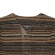 画像3: ENGINEERED GARMENTS（エンジニアードガーメンツ）KNIT CARDIGAN（ニットカーディガン）Fair Isle Stripe Sweater Knit/Brown（ブラウン） (3)