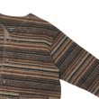 画像4: ENGINEERED GARMENTS（エンジニアードガーメンツ）KNIT CARDIGAN（ニットカーディガン）Fair Isle Stripe Sweater Knit/Brown（ブラウン） (4)