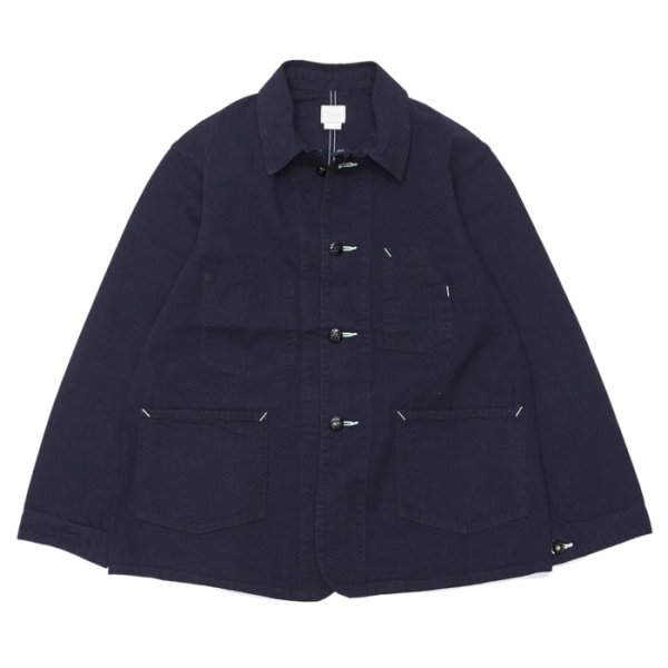 画像1: Post O'Alls（ポストオーバーオールズ）No.1 Jacket（No,1ジャケット） Flat Twill/Indigo（インディゴ） (1)