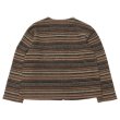 画像2: ENGINEERED GARMENTS（エンジニアードガーメンツ）KNIT CARDIGAN（ニットカーディガン）Fair Isle Stripe Sweater Knit/Brown（ブラウン） (2)