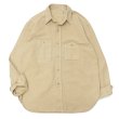 画像1: KAPTAIN SUNSHINE（キャプテンサンシャイン）Work Shirt（ワークシャツ）FINX LINEN BOIL GABADINE/Khaki（カーキ） (1)