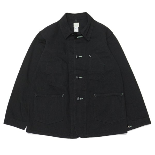 画像1: Post O'Alls（ポストオーバーオールズ）No.1 Jacket（No.1ジャケット）Flat Twill/Charcoal（チャコール） (1)