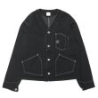 画像1: Post O'Alls（ポストオーバーオールズ）Stoker's Jacket（ストーカージャケット）Herringbone Denim/Black（ブラック） (1)