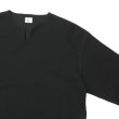 画像4: blurhms ROOTSTOCK（ブラームスルーツストック）Rough&Smooth Thermal Over-Neck L/S（ラフ&スムースサーマルオーバーネックシャツ ロングスリーブ）/Black（ブラック） (4)