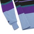 画像5: BARBARIAN（バーバリアン）Heavy Weight Rugby Collar L/S Shirt（ヘビーウェイトラガーシャツ）”Bold Mountaineer”/Columbia×Purple×Teal×Black with Dark deni Collar（コロンビア×パープル×ティール×ブラック+ダークデニムカラー） (5)