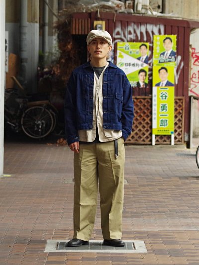 画像1: Post O'Alls（ポストオーバーオールズ）Ranchero（ランチェロ）12oz Selvedge Deep Washed Denim ※24AW Limited/Indigo（インディゴ）