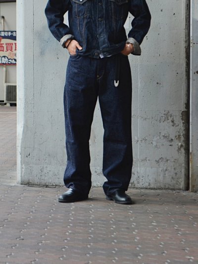 画像3: *A VONTADE（アボンタージ）Trucker Jacket TypeIII（トラッカージャケットタイプ3）13.5oz Brown Organic Cotton Selvedge Denim/Indigo（インディゴ）