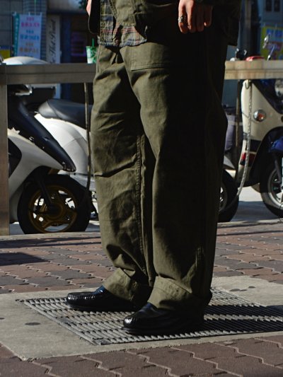 画像2: ENGINEERED GARMENTS（エンジニアードガーメンツ）FATIGUE PANT（ファティーグパンツ）Cotton Brushed HB/Olive（オリーブ）