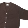 画像4: Yonetomi NEW BASIC（ヨネトミニューベーシック）AMERICAN WOOL&COTTON KNIT CARDIGAN（アメリカンウール＆コットンニットカーディガン）/Brown（ブラウン） (4)