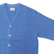 画像4: Yonetomi NEW BASIC（ヨネトミニューベーシック）AMERICAN WOOL&COTTON KNIT CARDIGAN（アメリカンウール＆コットンニットカーディガン）/Sax（ネイビー） (4)