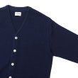 画像4: Yonetomi NEW BASIC（ヨネトミニューベーシック）AMERICAN WOOL&COTTON KNIT CARDIGAN（アメリカンウール＆コットンニットカーディガン）/Navy（ネイビー） (4)