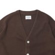 画像3: Yonetomi NEW BASIC（ヨネトミニューベーシック）AMERICAN WOOL&COTTON KNIT CARDIGAN（アメリカンウール＆コットンニットカーディガン）/Brown（ブラウン） (3)