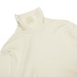 画像3: Yonetomi NEW BASIC（ヨネトミニューベーシック）GARMENT DYED T-SHIRT TURTLE NECK（ガーメントダイドTシャツ・タートルネック）/Ecru（エクリュ） (3)