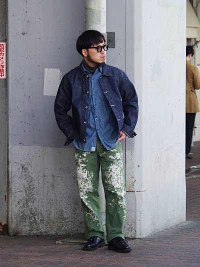 画像1: *A VONTADE（アボンタージ）Coal Mine Denim Blouse（コールマインデニムブラウス）11.5oz Nepped Selvedge Denim/Indigo（インディゴ）