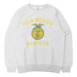 画像1: BARNS OUTFITTERS (バーンズアウトフィッターズ) Super Heavy Weight Sweat Shirt (スーパーヘビーウェイトスウェットシャツ)"Santa fe"/Grey(グレー) (1)