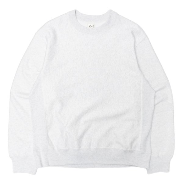 画像1: blurhms ROOTSTOCK（ブラームスルーツストック）Soft&Hard Sweat Crew Neck Pullover（ソフト&ハードスウェットクルーネックプルオーバー）/Heather White（ヘザーホワイト） (1)