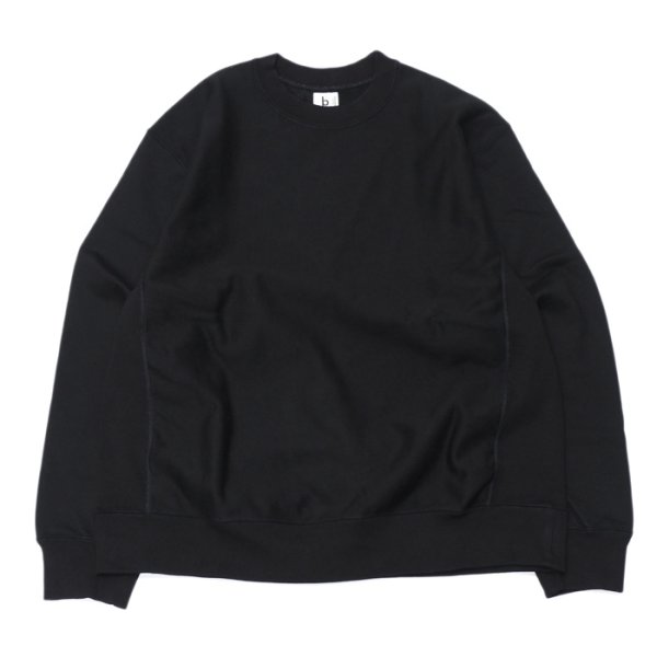 画像1: blurhms ROOTSTOCK（ブラームスルーツストック）Soft&Hard Sweat Crew Neck Pullover（ソフト&ハードスウェットクルーネックプルオーバー）/Black（ブラック） (1)