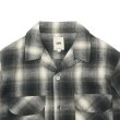 画像3: F.O.B FACTORY（エフオービーファクトリー）NEL OPEN COLLAR SHIRT（ネルオープンカラーシャツ）Cotton Flannel/Black（ブラック） (3)