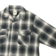 画像4: F.O.B FACTORY（エフオービーファクトリー）NEL OPEN COLLAR SHIRT（ネルオープンカラーシャツ）Cotton Flannel/Black（ブラック） (4)