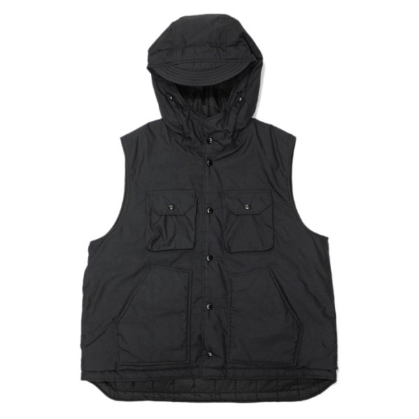 画像1: ENGINEERED GARMENTS（エンジニアードガーメンツ）Field Vest（フィールドベスト）NYCO Twill/Black（ブラック） (1)