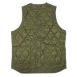 画像3: A VONTADE（アボンタージ）Quilted Line Vest（キルテッドライナーベスト）Detachble Collar/Olive（オリーブ） (3)