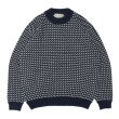 画像1: L.L.Bean（エルエルビーン）Wayne Sweater Bard's-Eye（ウェインセーターバーズアイ）-Japan Edition-/Navy×Natural（ネイビー×ナチュラル）※Mサイズのみ (1)