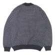 画像2: L.L.Bean（エルエルビーン）Wayne Sweater Bard's-Eye（ウェインセーターバーズアイ）-Japan Edition-/Charcoal×Natural×Purple（チャコール×ナチュラル×パープル）※Mサイズのみ (2)