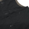 画像6: Post O'Alls（ポストオーバーオールズ）1 Pocket Vest（1ポケットベスト）Vintage twill w/trashed wool lining Charcoal w/base lining /Charcoal（チャコール） (6)