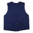 画像2: Post O'Alls（ポストオーバーオールズ）1 Pocket Vest（1ポケットベスト）Vintage twill w/trashed wool lining indigo w/stripe lining /Indigo（インディゴ） (2)