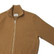 画像5: Yonetomi NEW BASIC（ヨネトミニューベーシック）EX Fine Wool Rib Knit Blouson（エクストラファインウールニットブルゾン）/Camel（キャメル） (5)