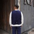 画像11: Post O'Alls（ポストオーバーオールズ）1 Pocket Vest（1ポケットベスト）Vintage twill w/trashed wool lining indigo w/stripe lining /Indigo（インディゴ） (11)